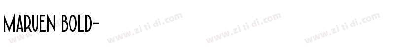 maruen bold字体转换